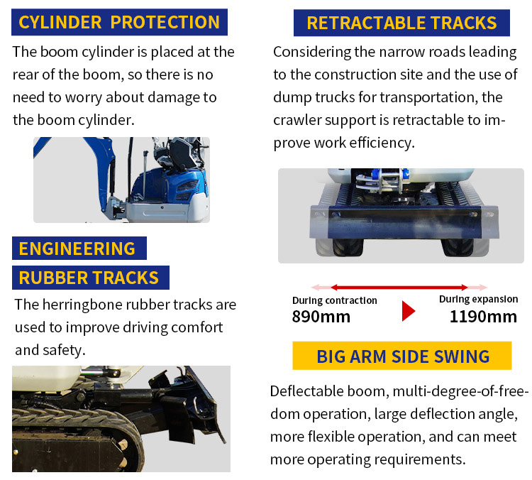 Mini escavadeira à venda