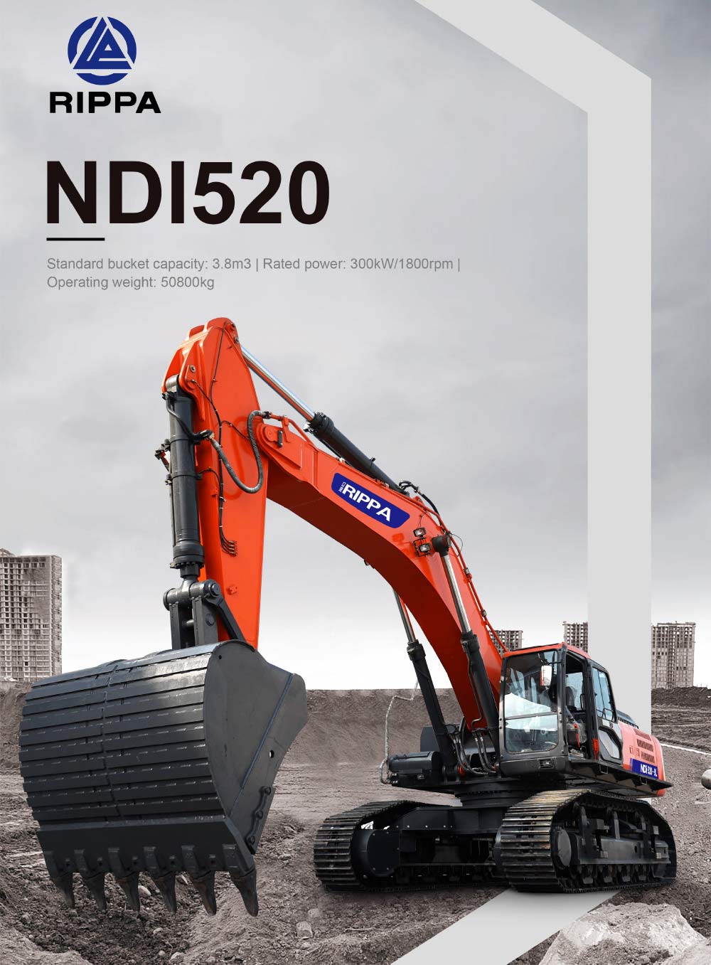 Nouvelle grande pelle de 50 tonnes Nouvelle grande pelle de 50 tonnes