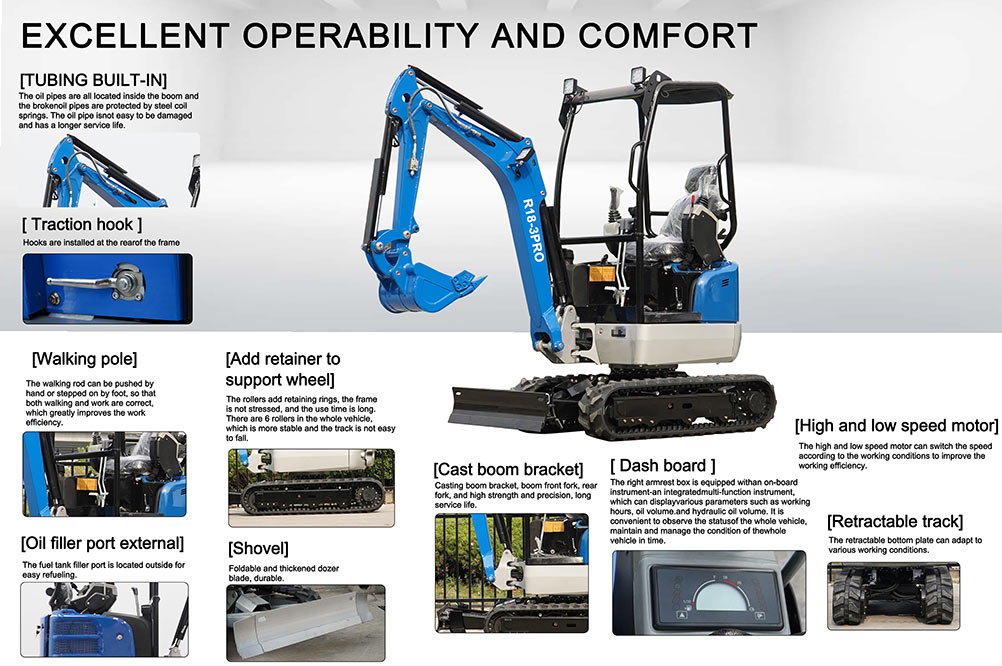 R18-3 PRO Mini Excavator R18-3 PRO Mini Excavator