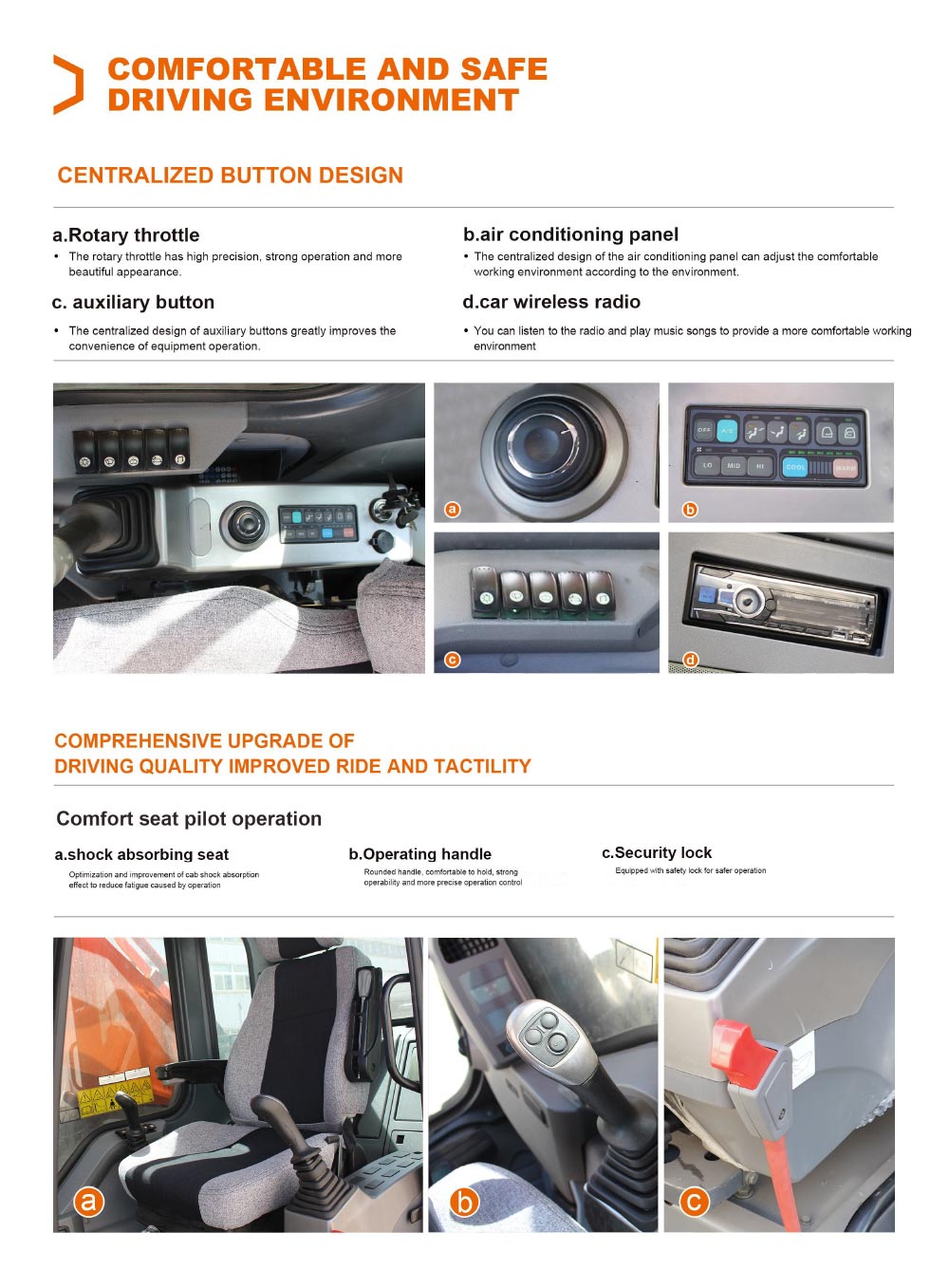 Escavadeira de 50 toneladas equipada com motor Doosan