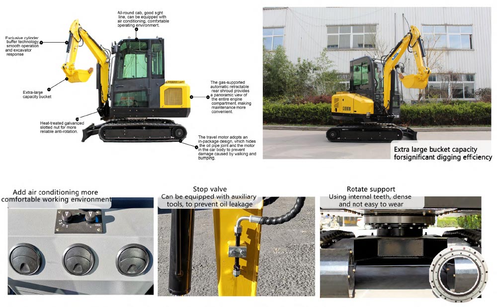 Mini-excavatrice R340