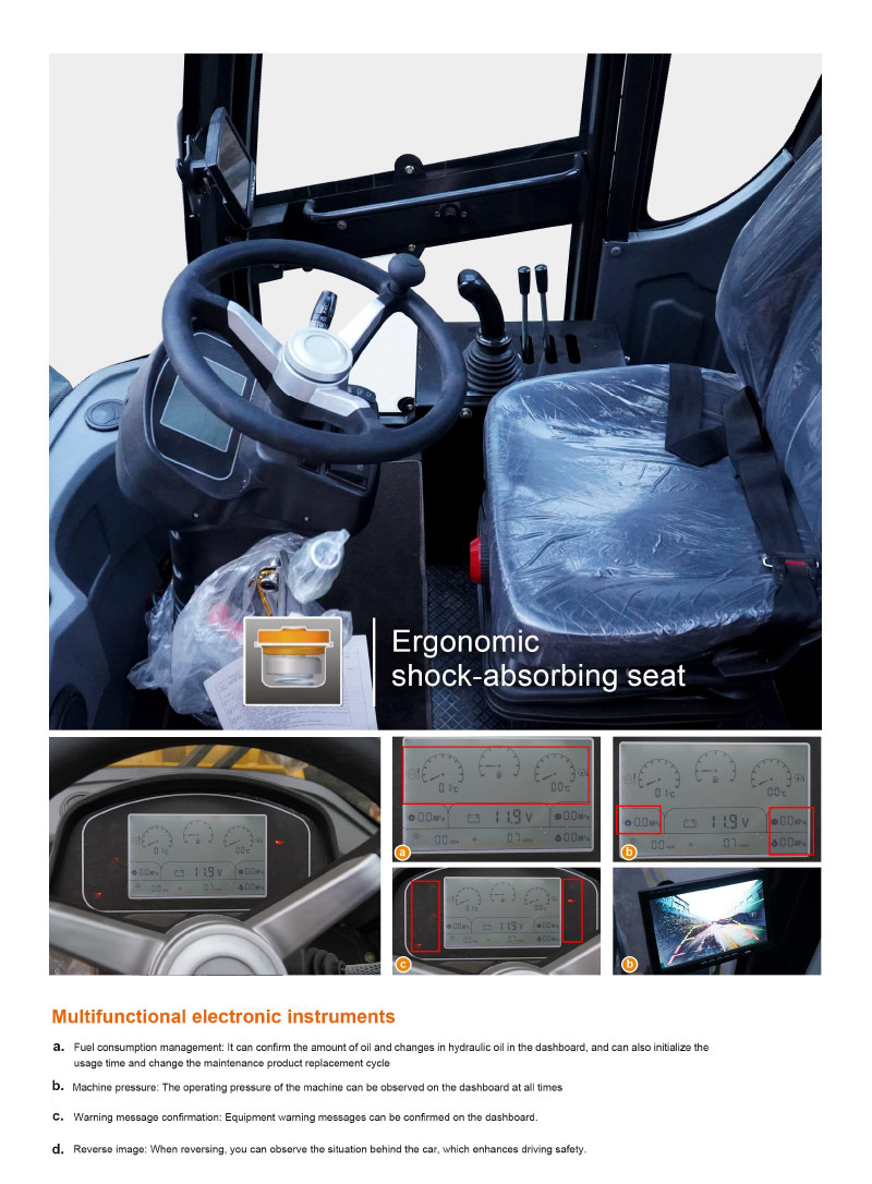 Carregadeiras de rodas de 4,5 toneladas para venda