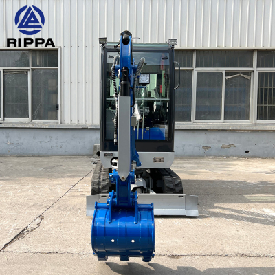 Mini-pelle de 2 tonnes avec moteur Kubota à cabine