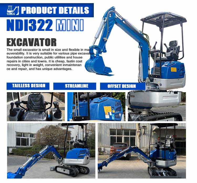 OEM d'ODM de mini excavatrice de 1,4 tonnes