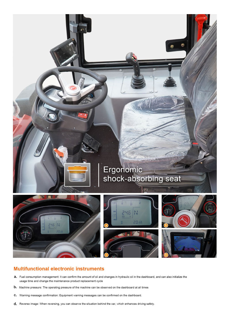 Grand chargeur à bras télescopique Grand chargeur à bras télescopique