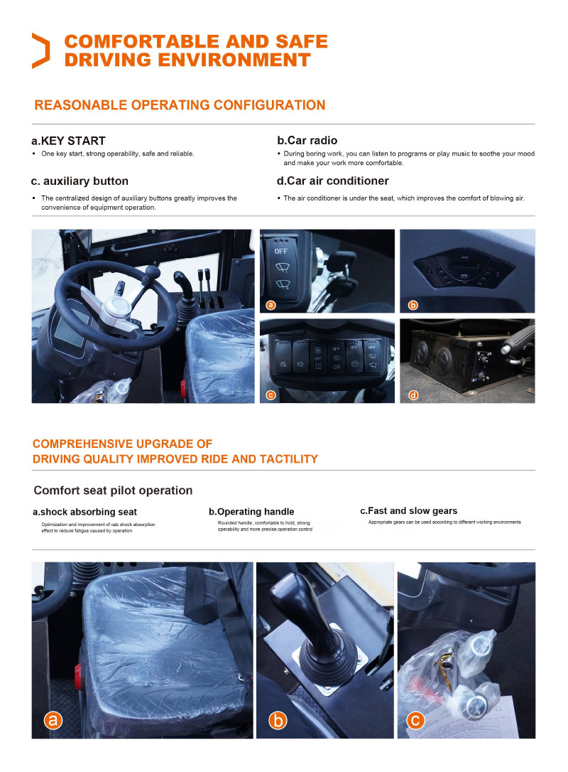 Carregadeiras de rodas de 4,5 toneladas para venda