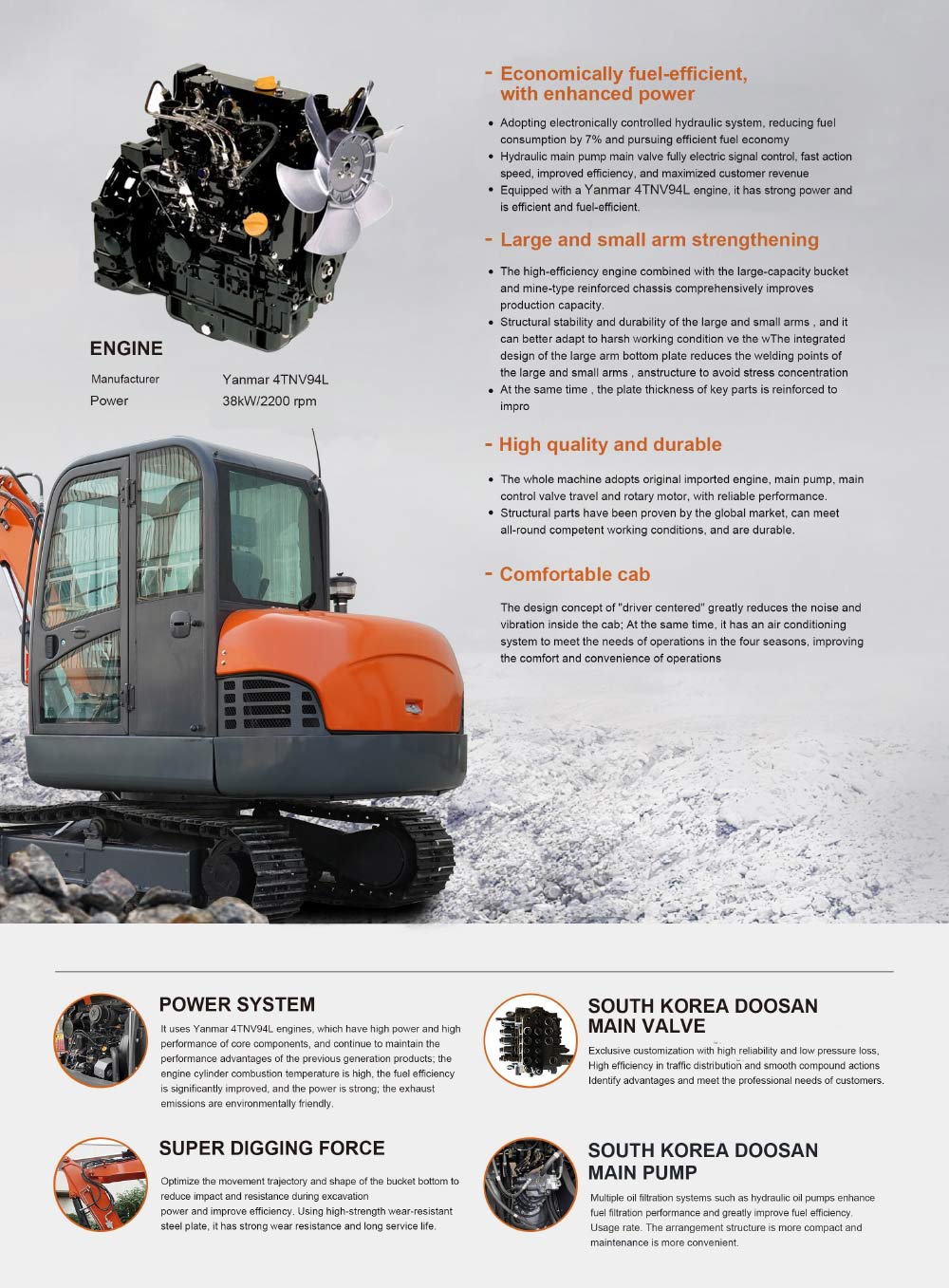 Escavadeira grande NDI60