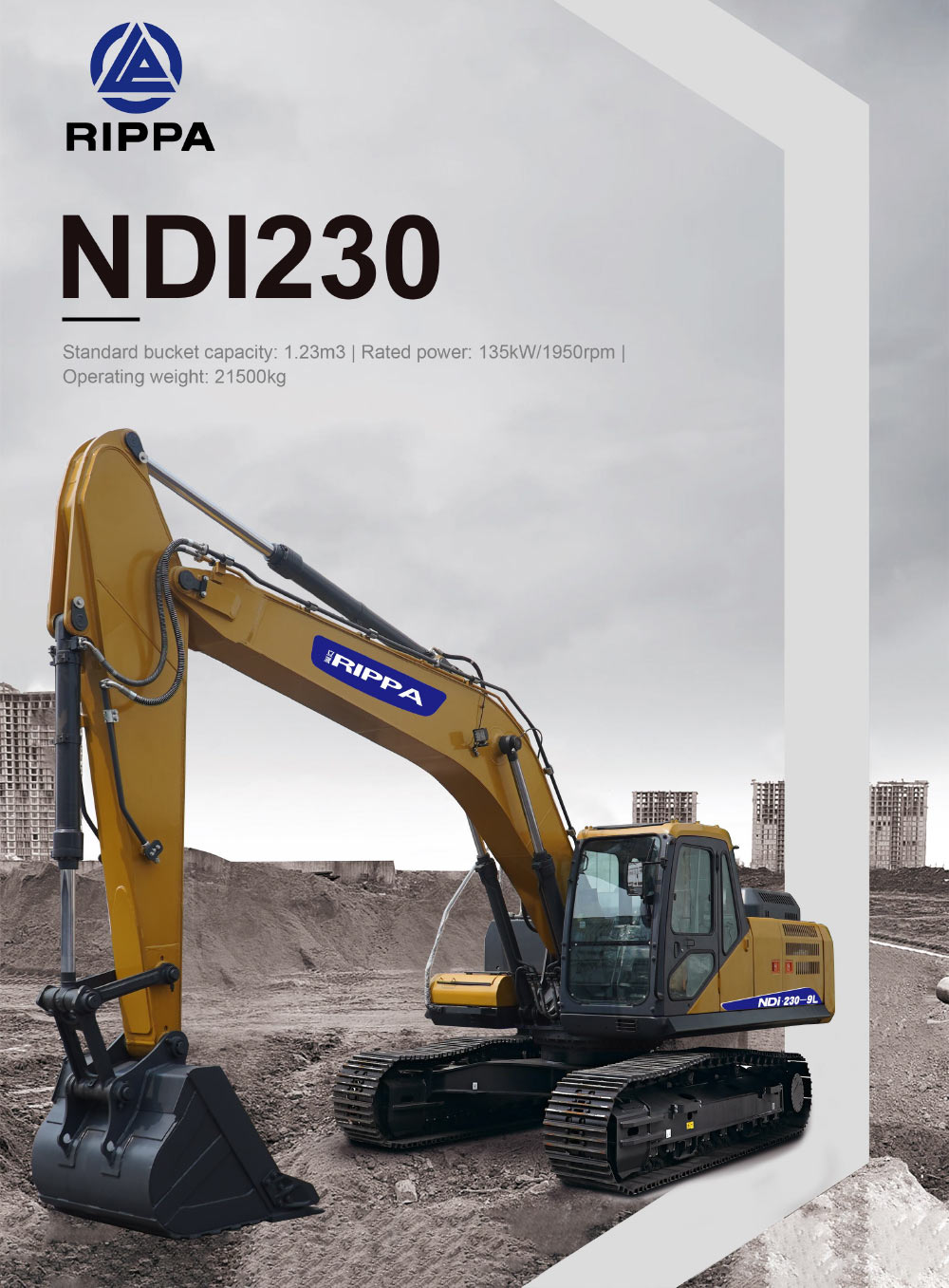 OEM del ODM del excavador de 21,5 toneladas OEM del ODM del excavador de 21,5 toneladas