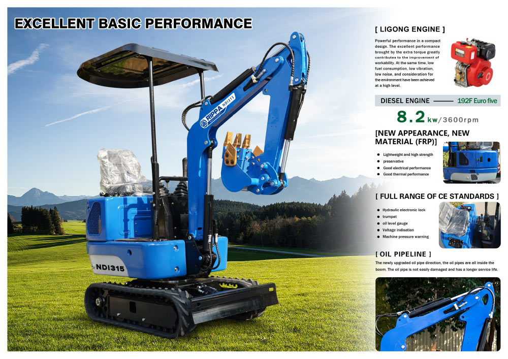 1.2 Ton Mini Excavator With CE Certification NDI315
