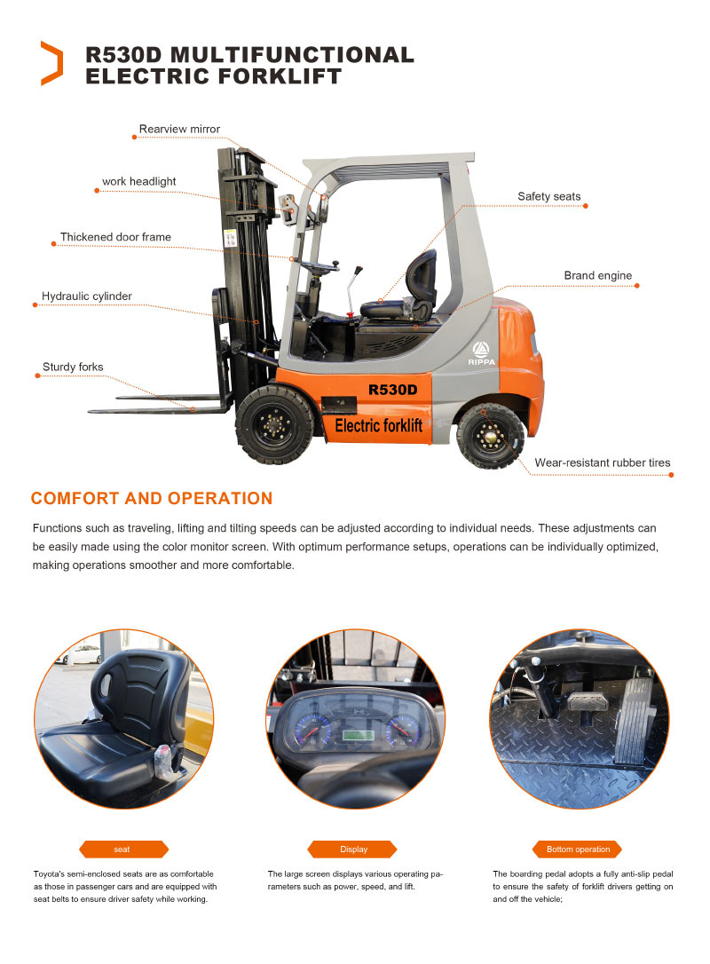 Prodajem novi električni viličar nosivosti 3,2 tone