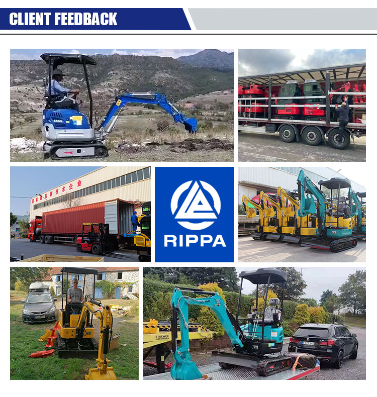 1,2 тона мини багер със CE сертификат