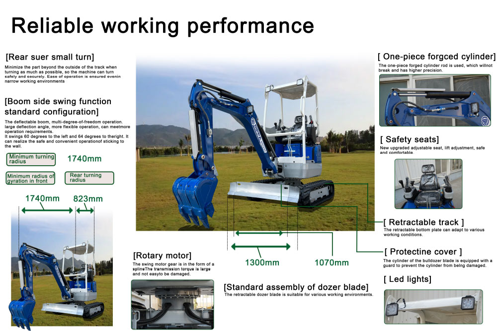 CE Sertifikalı 2 Tonluk Mini Ekskavatör NDI335 CE Sertifikalı 2 Tonluk Mini Ekskavatör NDI335