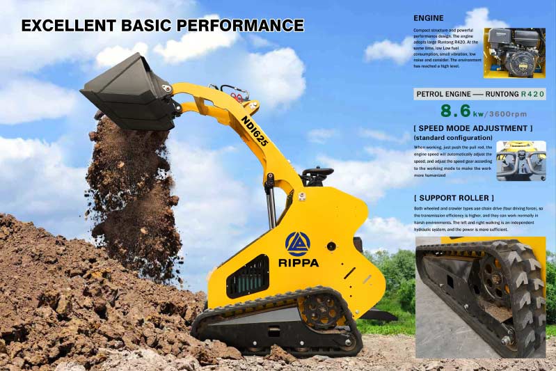 Minicarregadeira de esteira