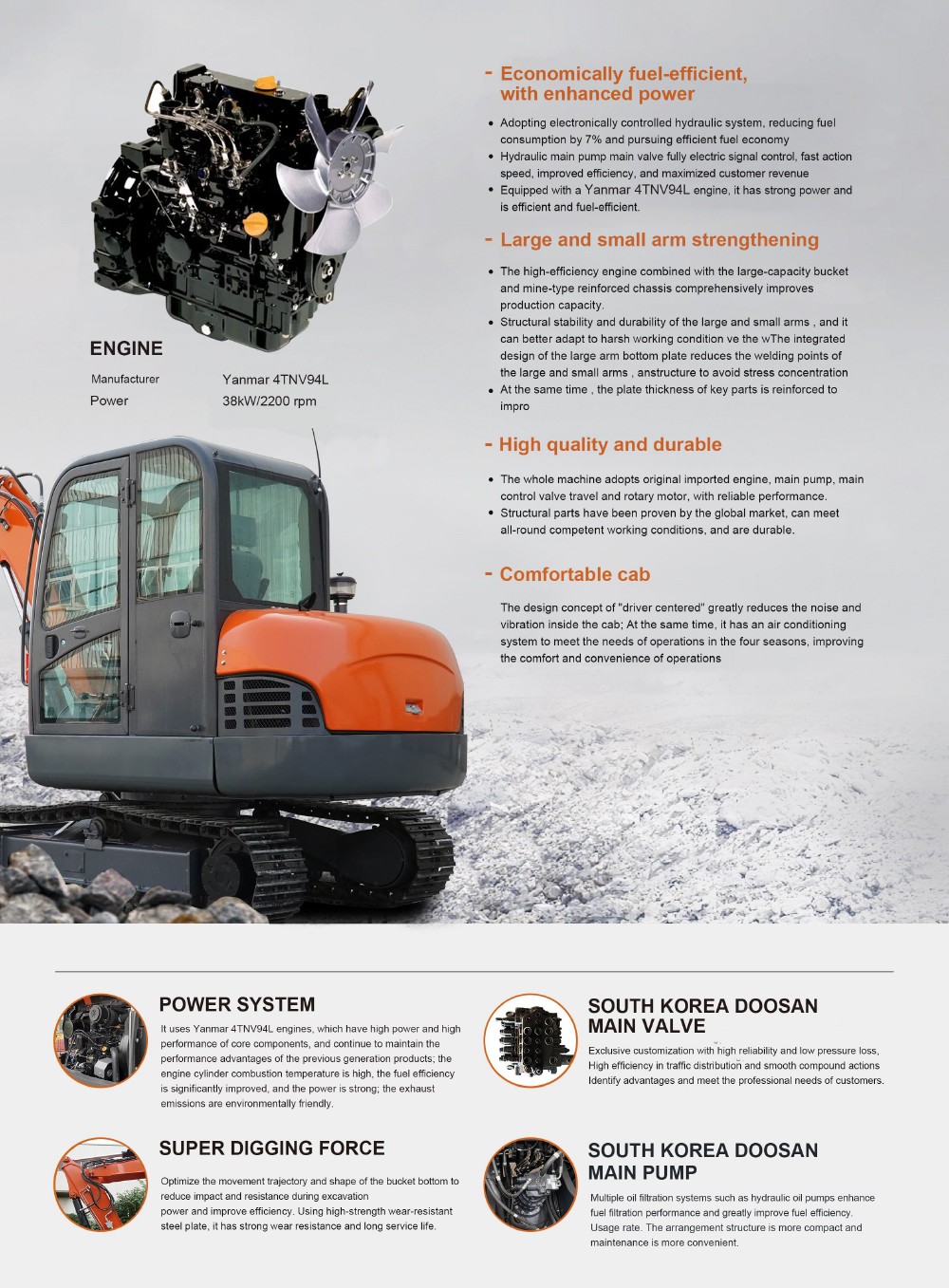 6 Tons Excavator ODM OEM 6 Tons Excavator ODM OEM