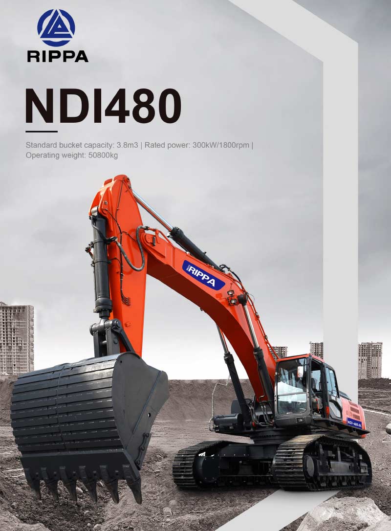 Excavatrice de 50 tonnes équipée d’une pompe principale Doosan