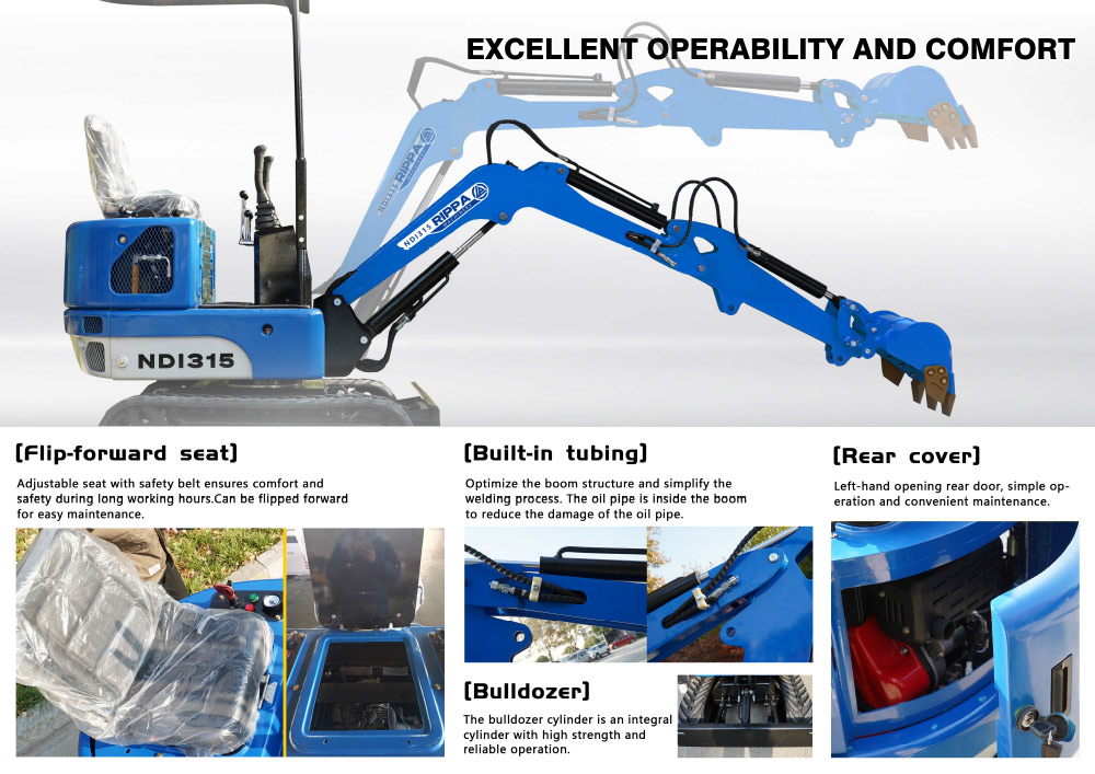 1.2 Ton Mini Excavator With CE Certification NDI315