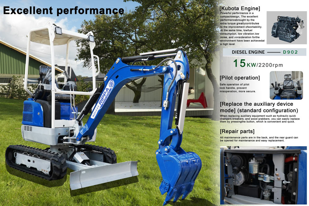 CE Sertifikalı 2 Tonluk Mini Ekskavatör NDI335 CE Sertifikalı 2 Tonluk Mini Ekskavatör NDI335