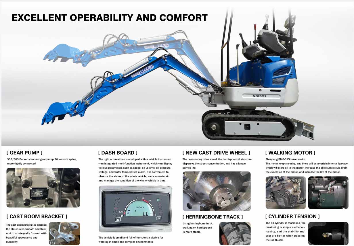 1.4 Ton Mini Excavator Kubota Engine 1.4 Ton Mini Excavator Kubota Engine