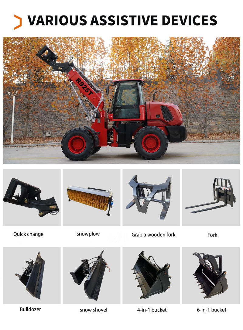 Grand chargeur à bras télescopique Grand chargeur à bras télescopique